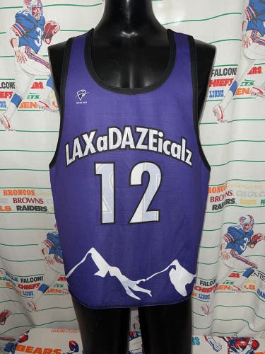 LAXaDAZEicalz Reversible Lacrosse Pinnie Jersey XXL #12