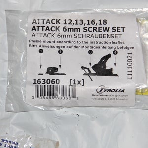 Screw Set ATTACK (6mm - G3,G4)