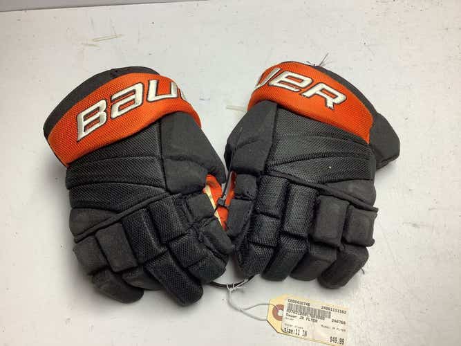 Used Bauer Jr Flyer 11" Hockey Gloves