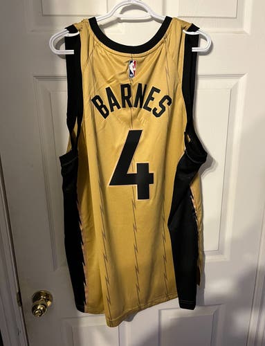 Gold Toronto Raptors Scottie Barnes XXL Nike Jersey