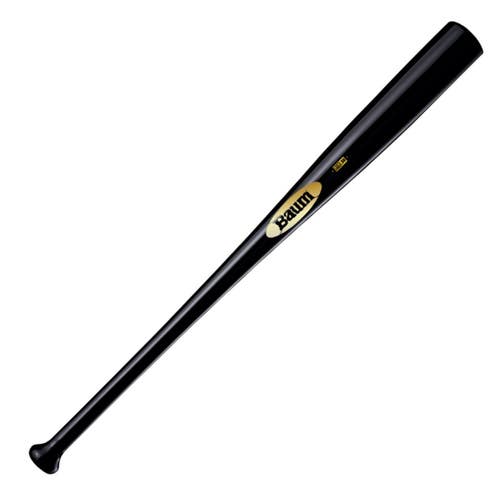 BBMFGSTOCKPRO-BK-32 BAUM BAT MAPLE Wood Baseball Bat GOLD FLARED HANDLE 32 Inch