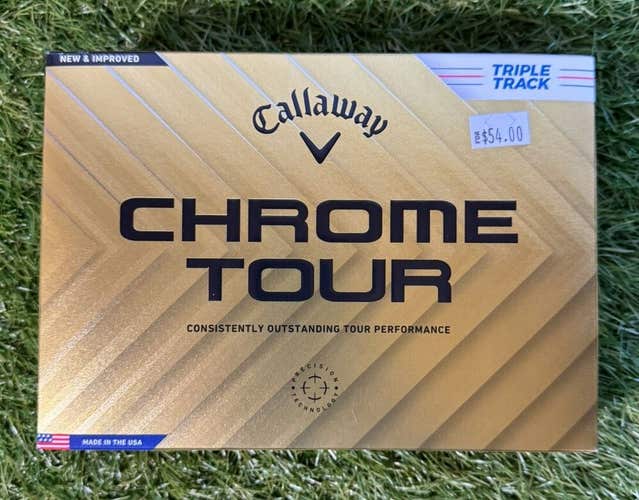 New Callaway Chrome Your Triple Track 12ct. Golf Balls. FREE SHIPPING.