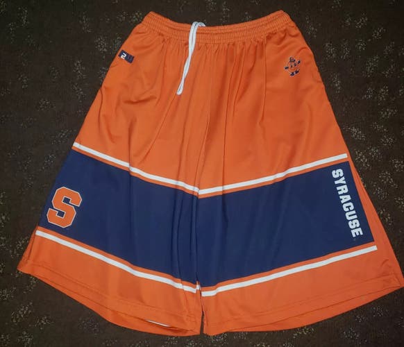 Syracuse Orange Fit2Win Lacrosse Athletic Shorts w/ pockets Large
