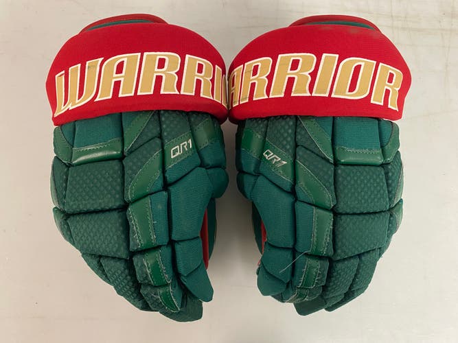 Warrior Covert QR1 Pro Stock 14” Hockey Gloves Minnesota Wild 62706