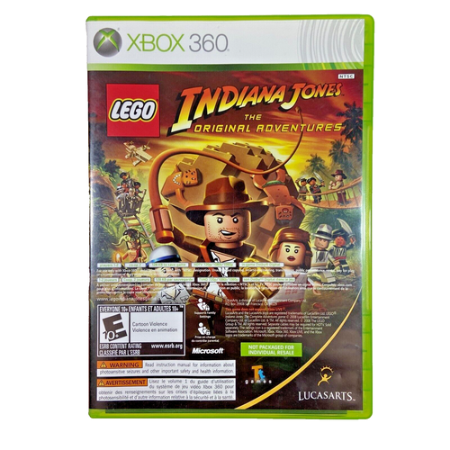 LEGO Indiana Jones & Kung Fu Panda Dual Pack (Microsoft Xbox 360, 2008) - CIB