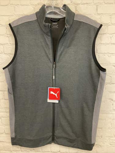 Puma Golf Men's Cloudspun Twilight Vest SAMPLE - Dark Gray - Medium - MSRP $70