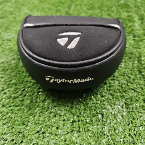 TaylorMade TP Mallet Putter Headcover Black Leather Magnetic Close Fits Most