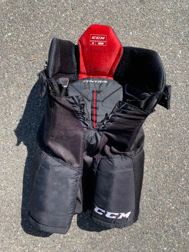 Black Used Junior Medium CCM JetSpeed Control Hockey Pants