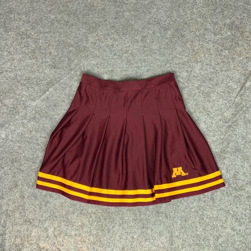 Minnesota Gophers Womens Skirt Small Maroon Gold Cheerleading NCAA Football Logo