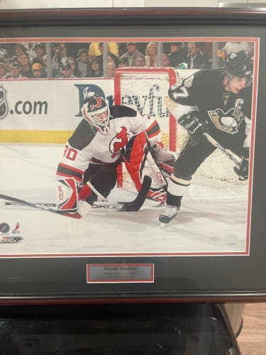 Martin Brodeur Squared Up With Crosby- AUTOGRAPH WITH COA