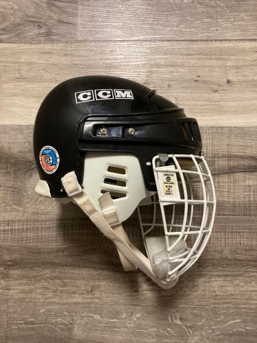 Vintage 1993 CCM HT2 Large Hockey Helmet Black Combo