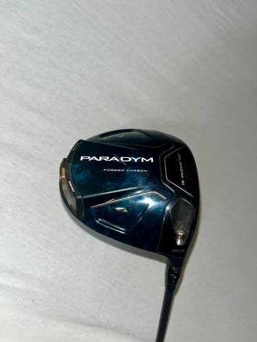Used RH Callaway Paradym Driver 10.5* with new Tensei 1k Black Stiff Flex Golf Shaft 45.5”