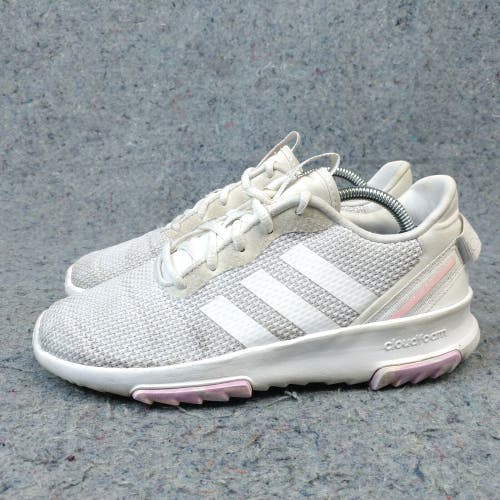 Adidas Racer Tr 2.0 Girls 5Y Running Shoes Off White Pink GZ8792 Sneakers Low