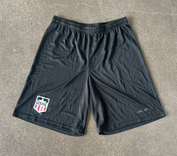 Used Once Bauer Adult Large USHL Shorts (Check Description)