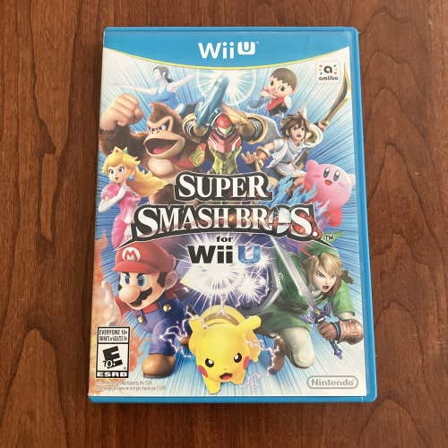 Super Smash Bros (Nintendo, WII U) w/ Manual- Tested