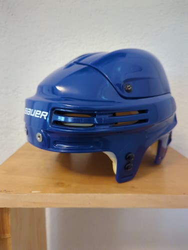 Used Medium Bauer Royal Blue 4500 Helmet