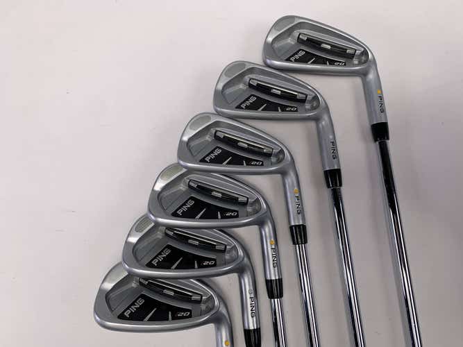 Ping I20 Iron Set 5-PW Yellow Dot 1.5* Up CFS Regular Steel RH Midsize Grips