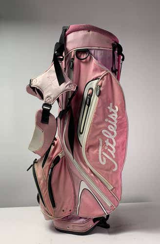 Titleist Players 4 Stand Bag Pink 4-Way Divide Dual Strap Golf Bag