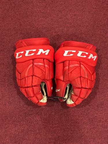 Grand Rapid Griffins Used CCM 14" Pro Stock HG12 Gloves Item#GRGRG