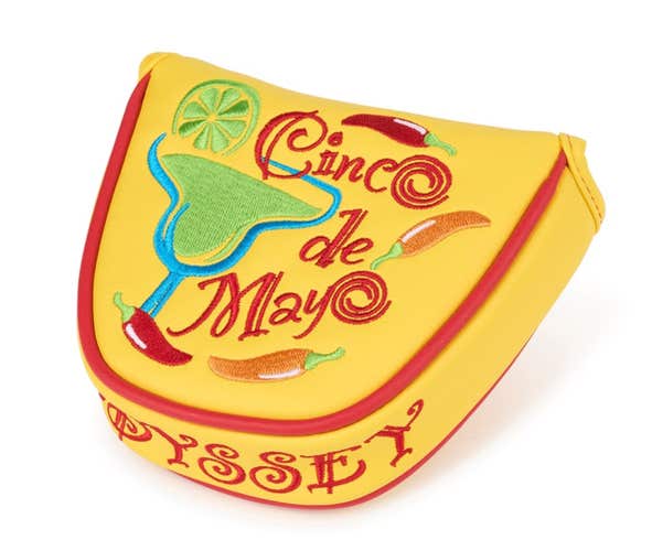 Odyssey Cinco de Mayo Mallet Putter Headcover (Yellow) RARE NEW