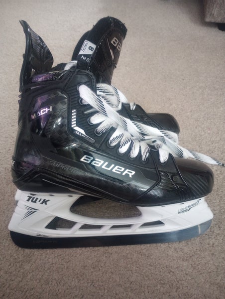 New Senior Bauer Supreme Mach Hockey Skates Extra Wide Width Pro Stock 8