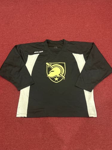 Army/West Point Used Large Black Bauer Practice Jersey Item#ARMBL