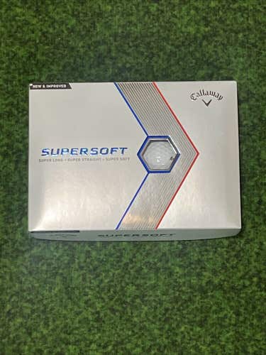 NEW Callaway Supersoft 2021 Golf Balls - White, Pack of 12