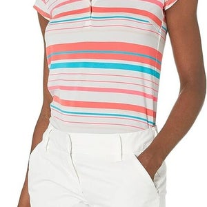 Puma Womens Cloudspun Ribbon 599627-02 XLarge Rose Blue SS Golf Polo Shirt NWT