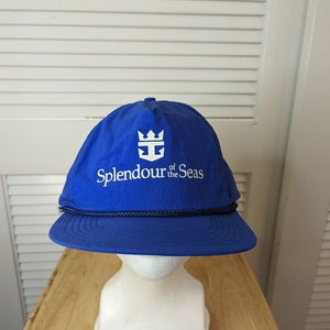 Vintage Royal Caribbean Splendor Of The Seas Snapback Hat Triangle