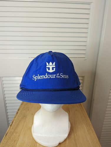 Vintage Royal Caribbean Splendor Of The Seas Snapback Hat Triangle