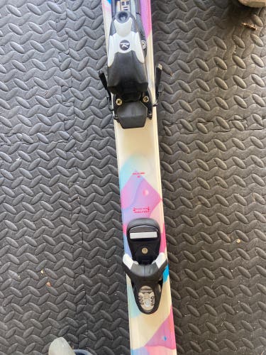 Used Kid's All Mountain With Bindings Max Din 16 Chica Skis