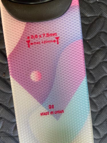 Used Kid's All Mountain With Bindings Max Din 16 Chica Skis