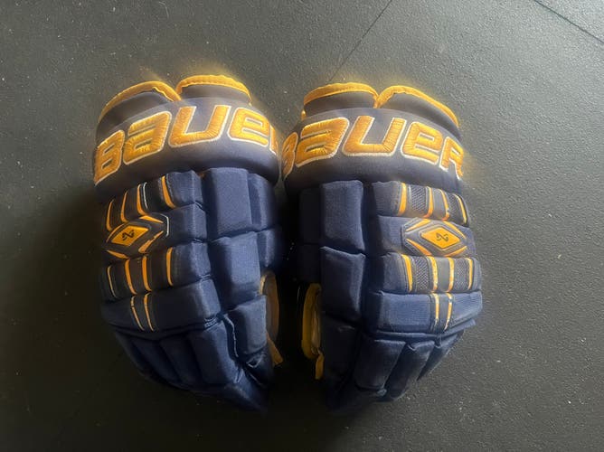 Bauer Nexus 1000 14” hockey gloves navy/ gold