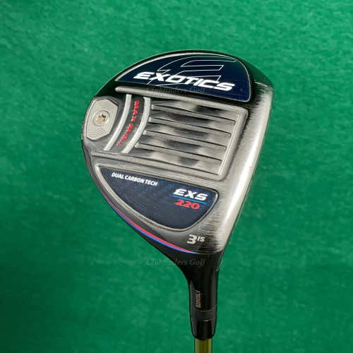 Tour Edge Exotics EXS 220 15° Fairway Wood 3 Aldila NV-Exotics 65-R Regular W/HC