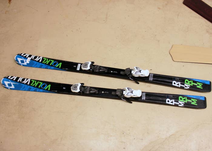 Used Kid's Volkl 150 cm All Mountain RTM Skis With Bindings