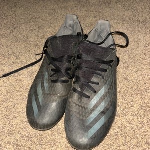 Black Used Size 8.5 Adidas Molded Cleats