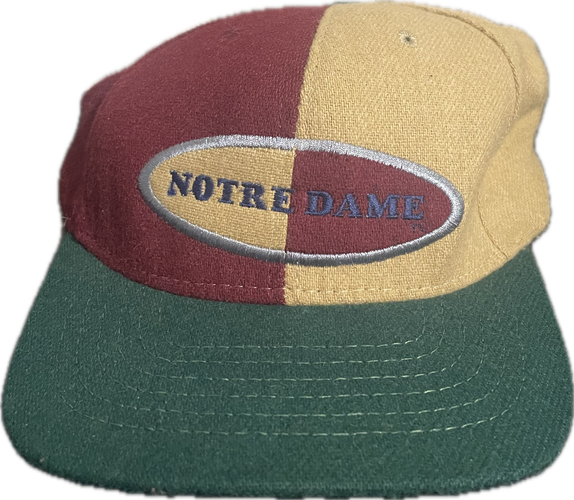 Vintage Notre Dame Fighting Irish Colorblock Hat