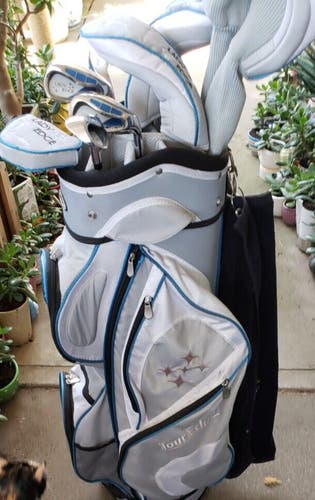 Ladies Tour Edge DCB Golf Package Set 12pc (11 Clubs+Cart Bag and Extras) NEW