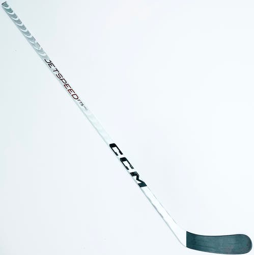 New Custom White CCM Jetspeed FT5 Pro Hockey Stick-LH-60 Flex-SR Shaft-P90-Grip