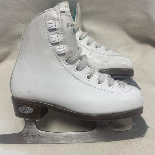 Girls Youth Junior Size 11 Riedell Opal Figure Ice Skates