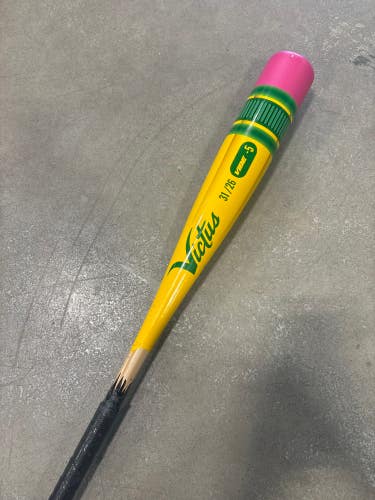 Used Kid Pitch (9YO-13YO) 2023 Victus Pencil Bat USSSA Certified (-5) Alloy 26 oz 31"