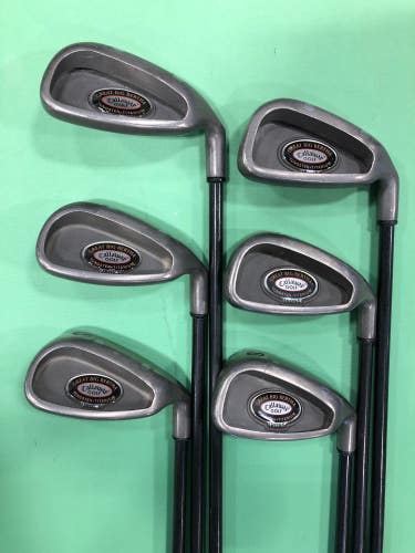 Used Men's Callaway Great Big Bertha Iron Set Right Handed Regular Flex Graphite Shaft (5,7-S)