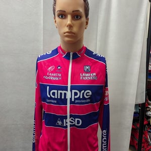 Santini Lampre UCI World Tour Cycling Long Sleeve Jersey L pink