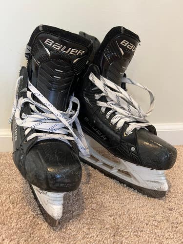 Used Senior Bauer Supreme Mach Ice Hockey Skates - Fit 3 Size 7