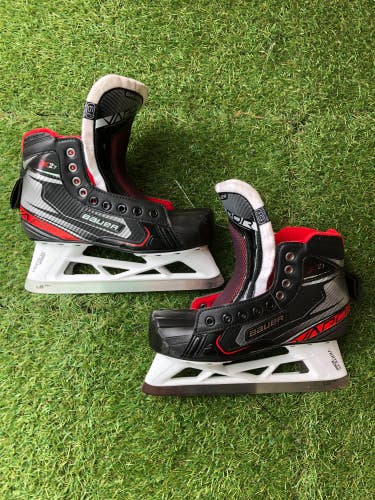 Used Bauer Vapor X2.7 Hockey Goalie Skates Regular Width 6.5 - Intermediate