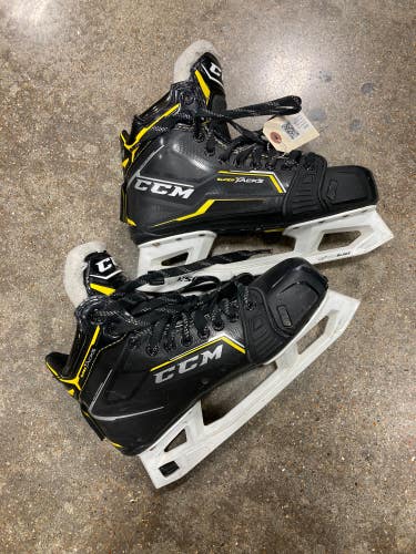 Used Senior CCM Super Tacks 9380 Hockey Goalie Skates Regular Width 7