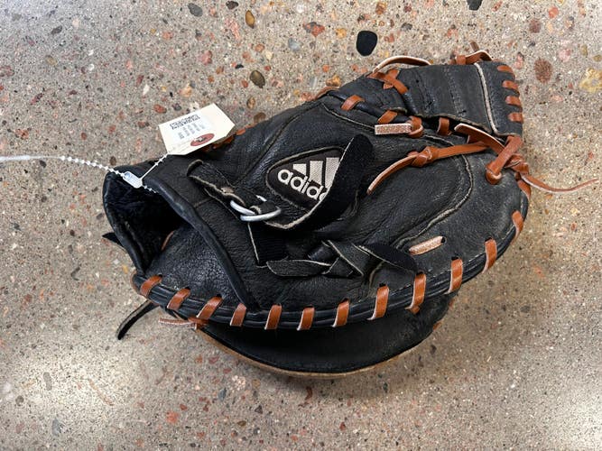 Black Used Adidas Right Hand Throw Catcher's Baseball Glove 31.5"