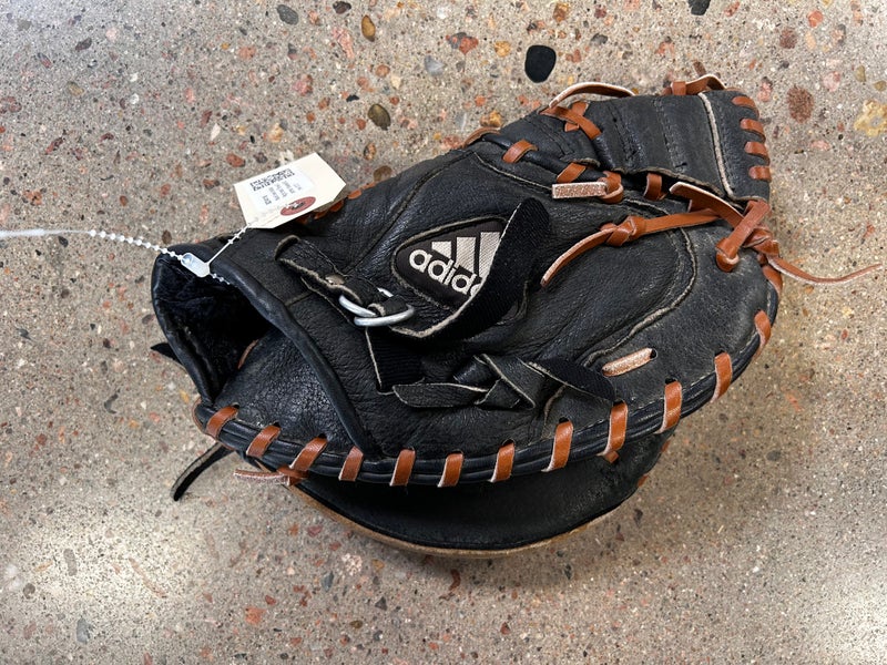 Black Used Adidas Right Hand Throw Catcher's Baseball Glove 31.5"