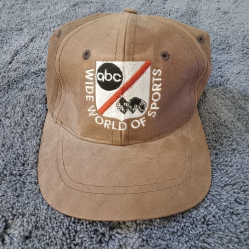 Vintage ABC Wide World Of Sports Adjustable Suede Ball Cap