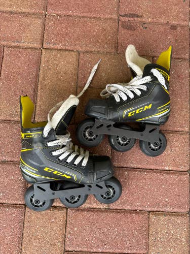 Used Junior CCM Super Tacks 9350 Inline Skates Regular Width Size 11